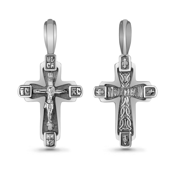 Крестик православный из серебра