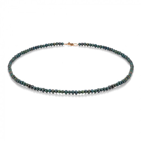 Бусы из красного золота с жемчугом