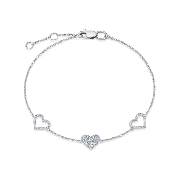 Браслет из белого золота с бриллиантами