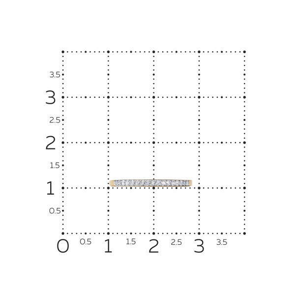 Кольцо из красного золота с бриллиантами