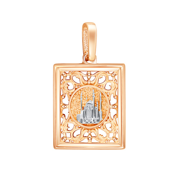 Подвеска из красного золота