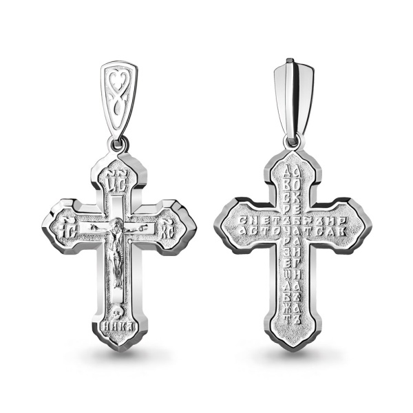 Крестик православный из серебра