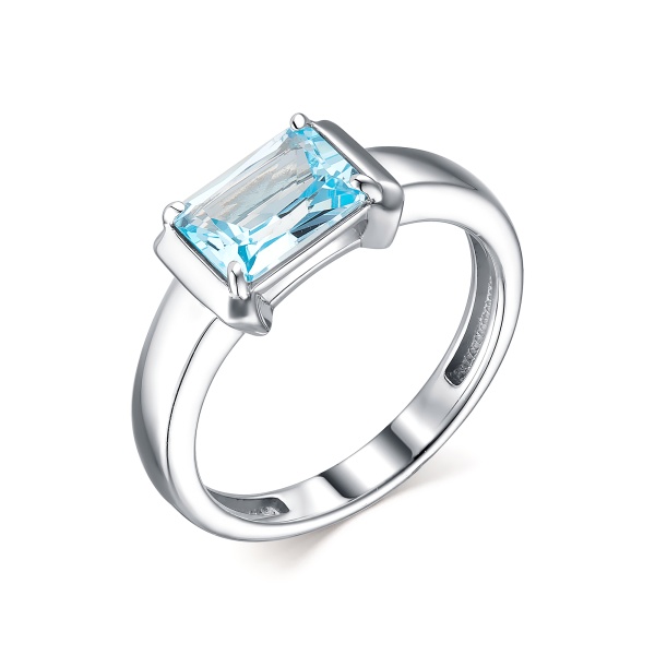 Кольцо из серебра с топазом