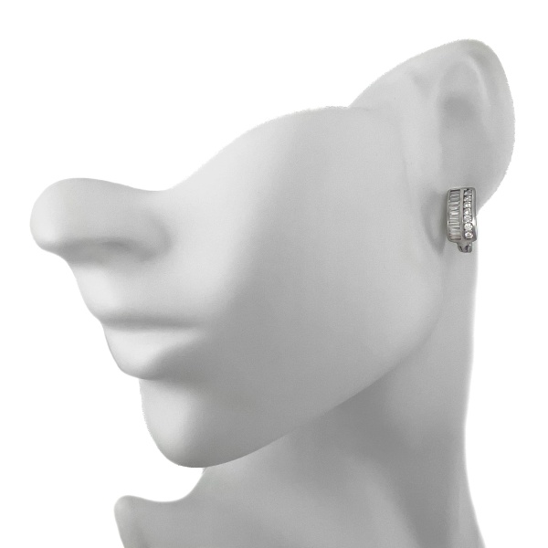 Серьги из серебра с цирконом