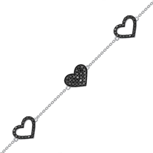 Браслет из белого золота с бриллиантами