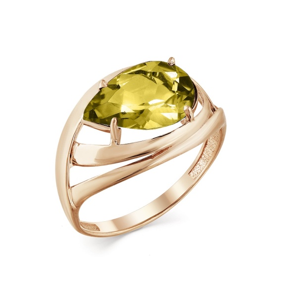 Кольцо из красного золота с султанитом