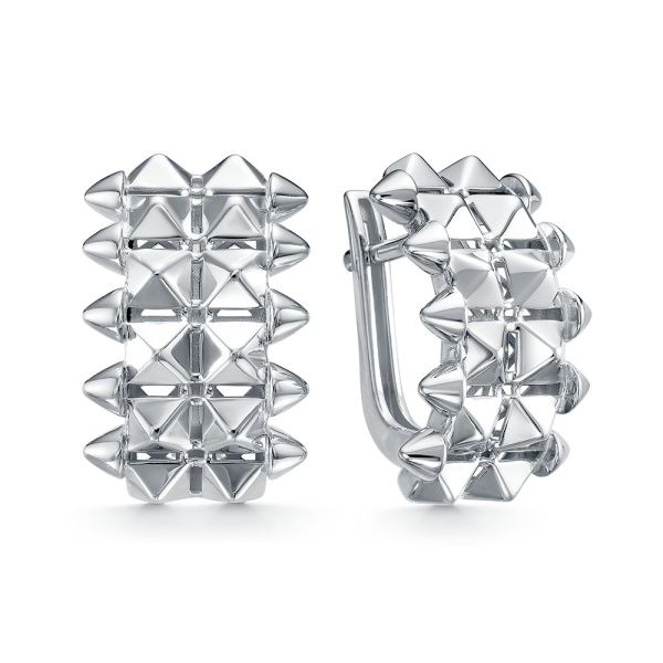 Серьги из белого золота