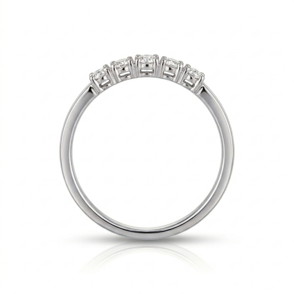 Кольцо из белого золота с бриллиантами