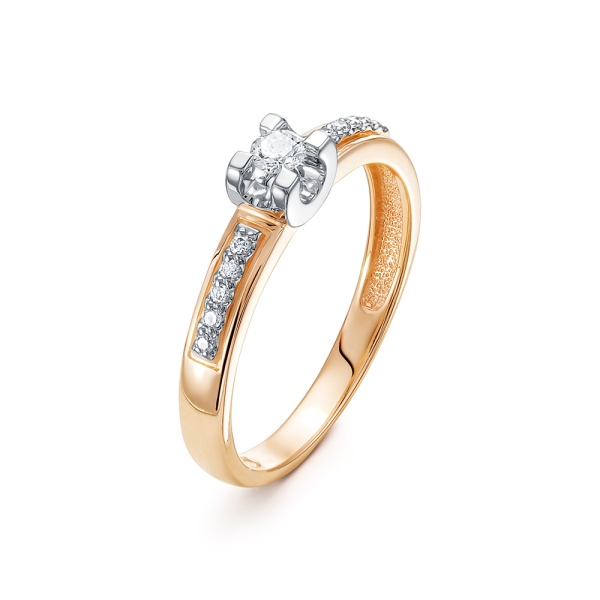 Кольцо из золота с бриллиантами