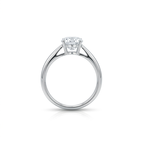 Кольцо из белого золота с бриллиантом