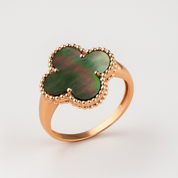 Кольцо из красного золота с перламутром