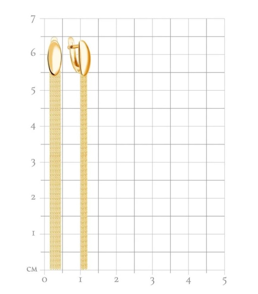Серьги из желтого золота