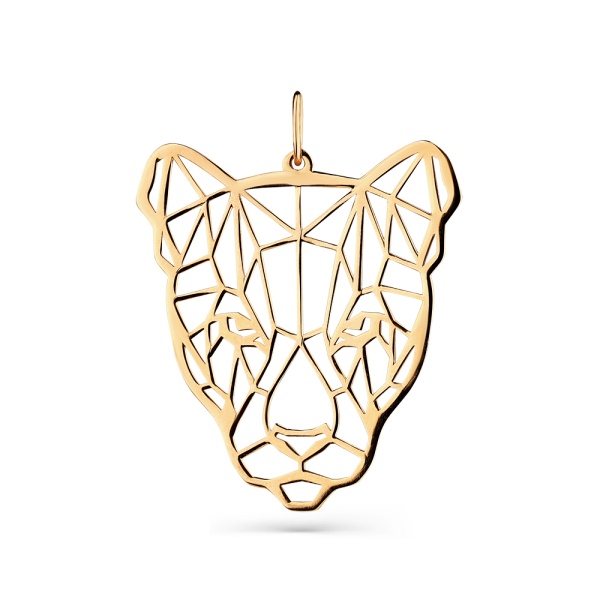 Подвеска из красного золота 585 пробы