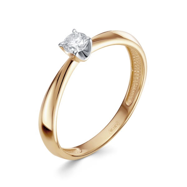 Кольцо из золота с бриллиантом