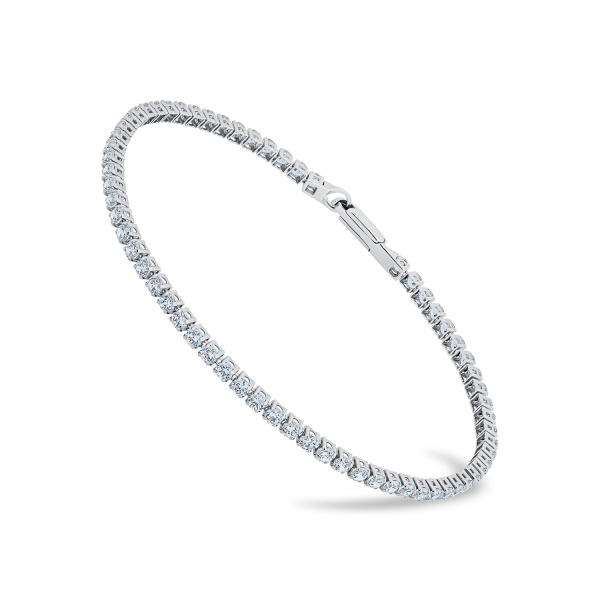 Браслет из белого золота с бриллиантами