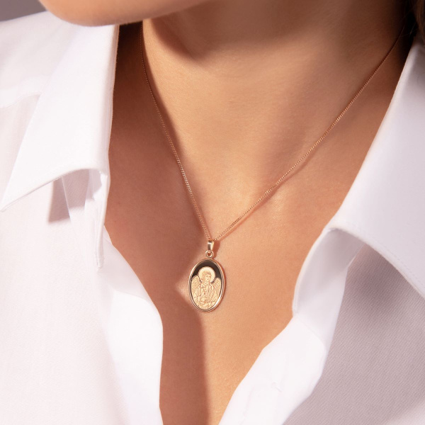 Иконка из красного золота «Ангел Хранитель»