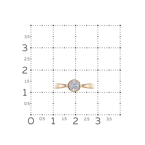 Кольцо из золота с бриллиантами