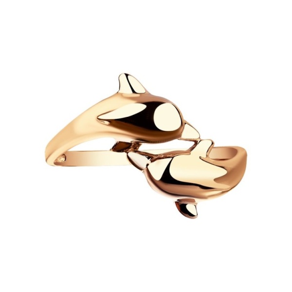 Кольцо из красного золота 585 пробы