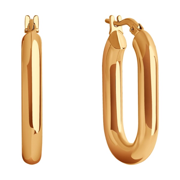 Серьги из красного золота