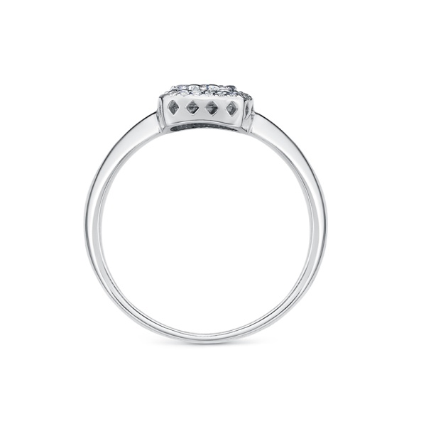 Кольцо из белого золота с бриллиантами