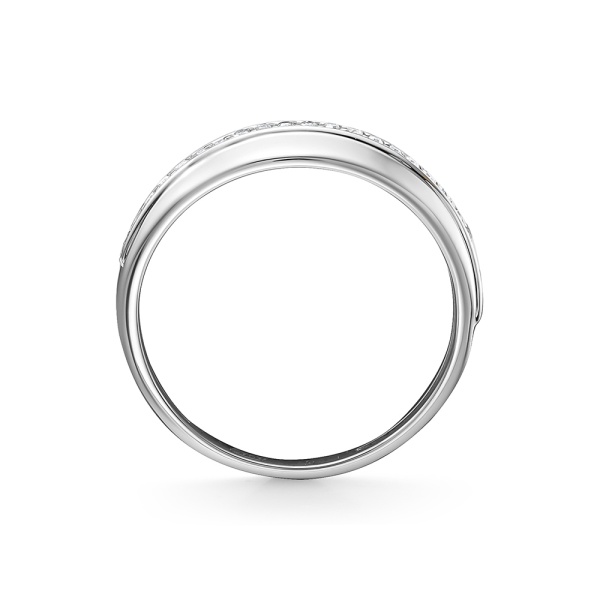 Кольцо из белого золота с бриллиантами