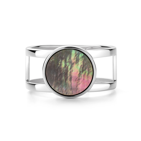 Кольцо из серебра с перламутром