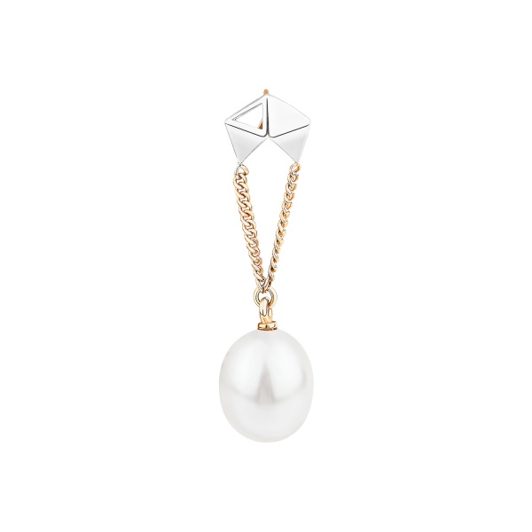 Подвеска из красного золота с жемчугом