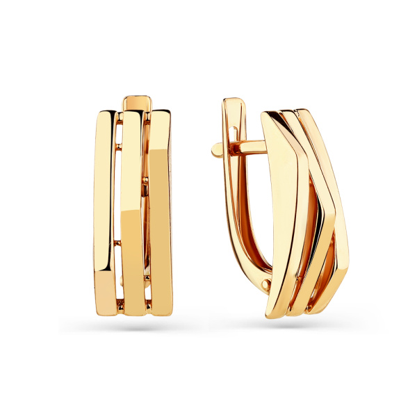 Серьги из красного золота