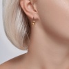 Серьги из красного золота с цитринами