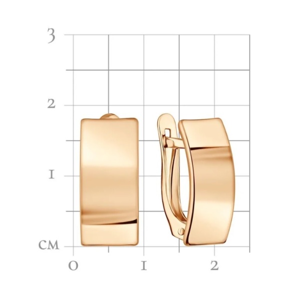 Серьги из красного золота