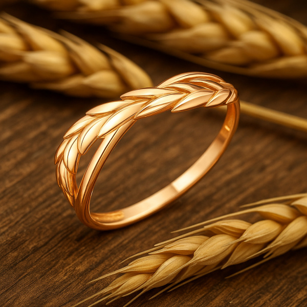 Кольцо из красного золота