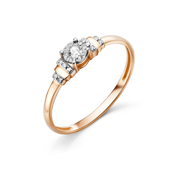 Кольцо из золота с бриллиантами