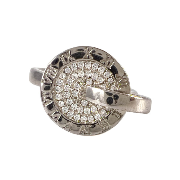 Кольцо из серебра с фианитами