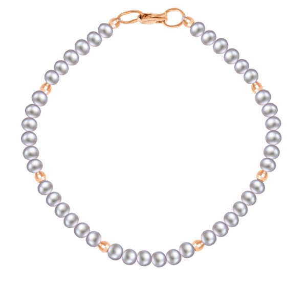 Браслет из красного золота с жемчугом