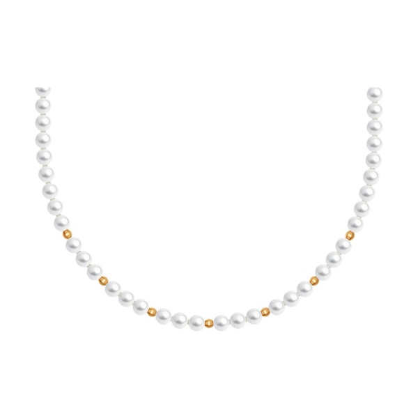 Колье из красного золота с жемчугом