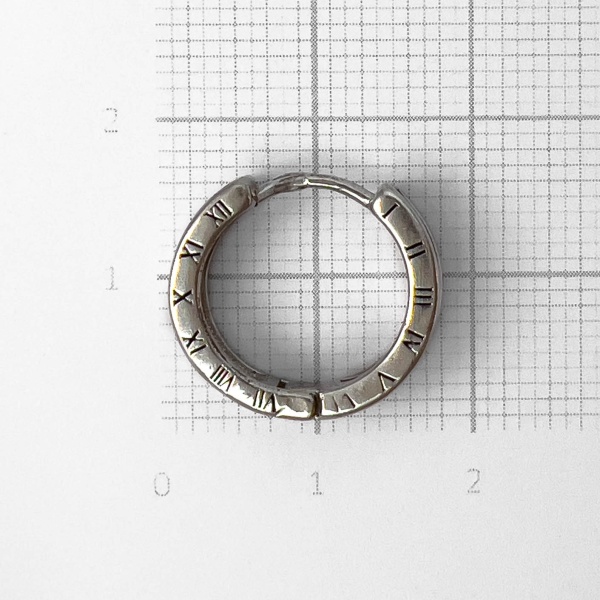 Серьги конго из серебра