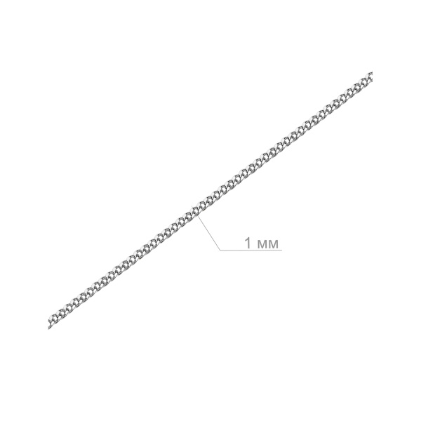 Цепь из серебра 925, плетение «Панцирь одинарный»