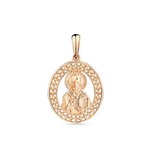 Подвеска из красного золота «Господь Вседержитель»