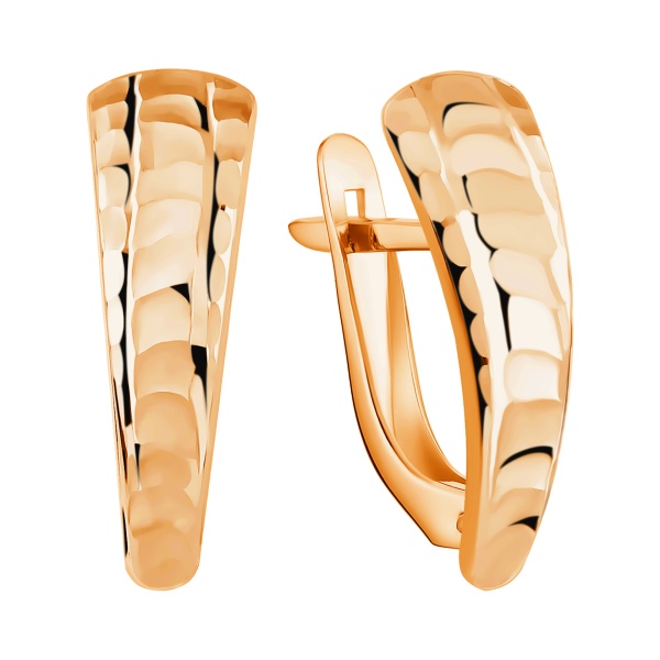 Серьги из красного золота