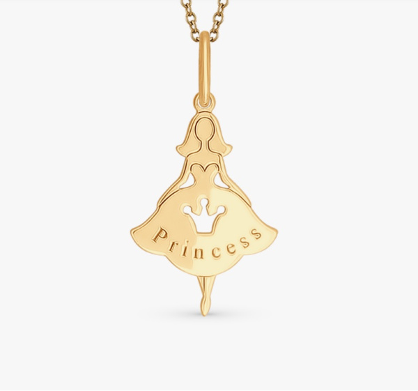 Подвеска из красного золота