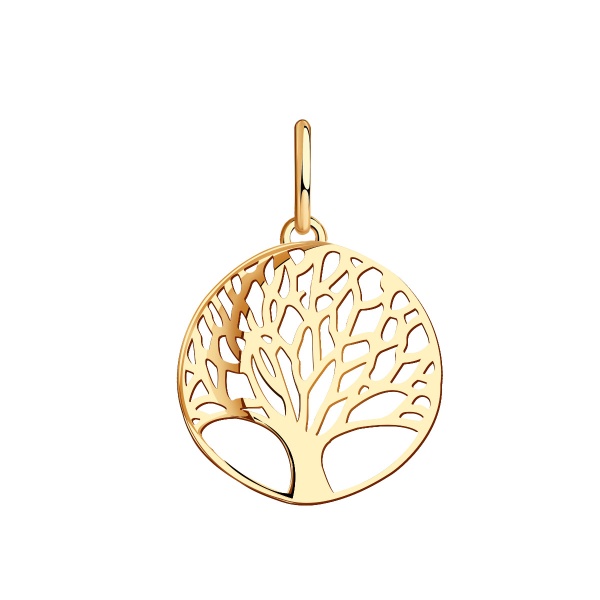 Подвеска из желтого золота