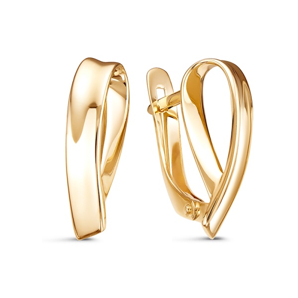 Серьги из желтого золота