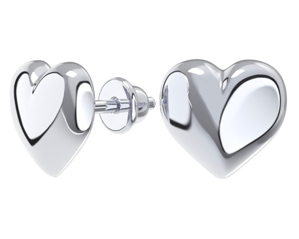 Серьги пусеты из серебра