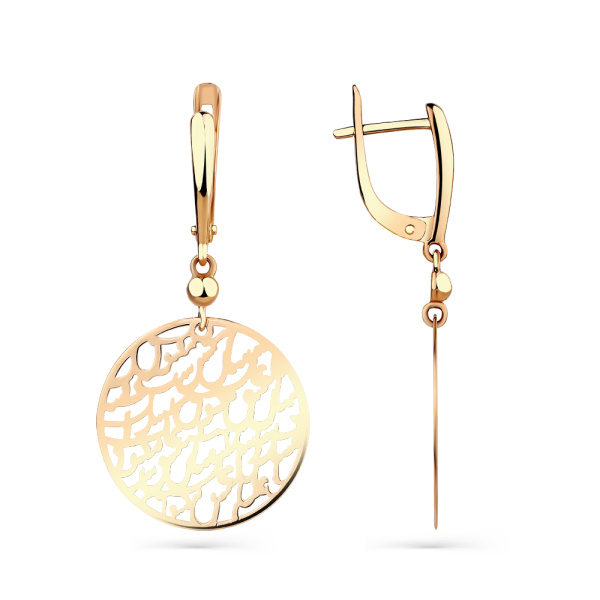 Серьги из красного золота