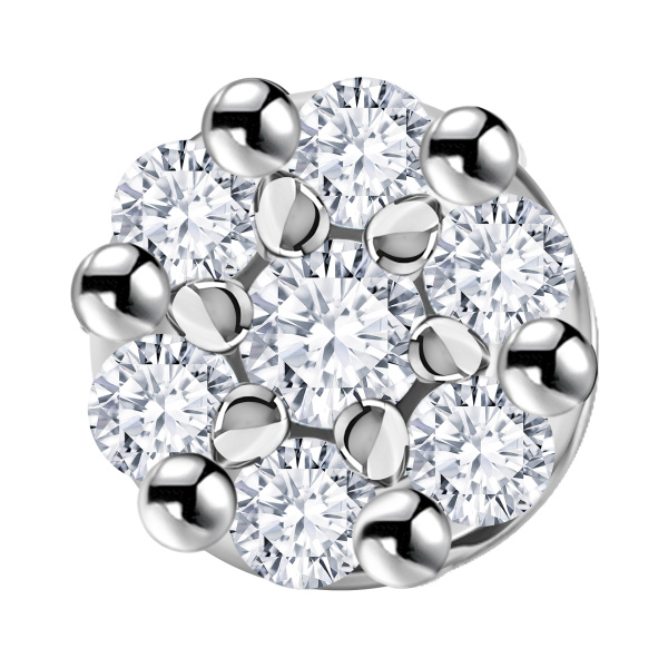 Подвеска из белого золота с бриллиантами