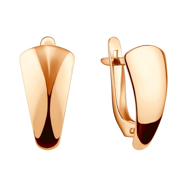 Серьги из красного золота