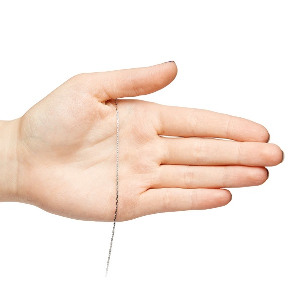 Цепь из белого золота 585, плетение «Якорь»