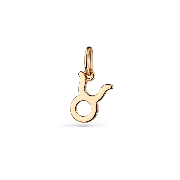 Подвеска из красного золота «Зодиак Телец»