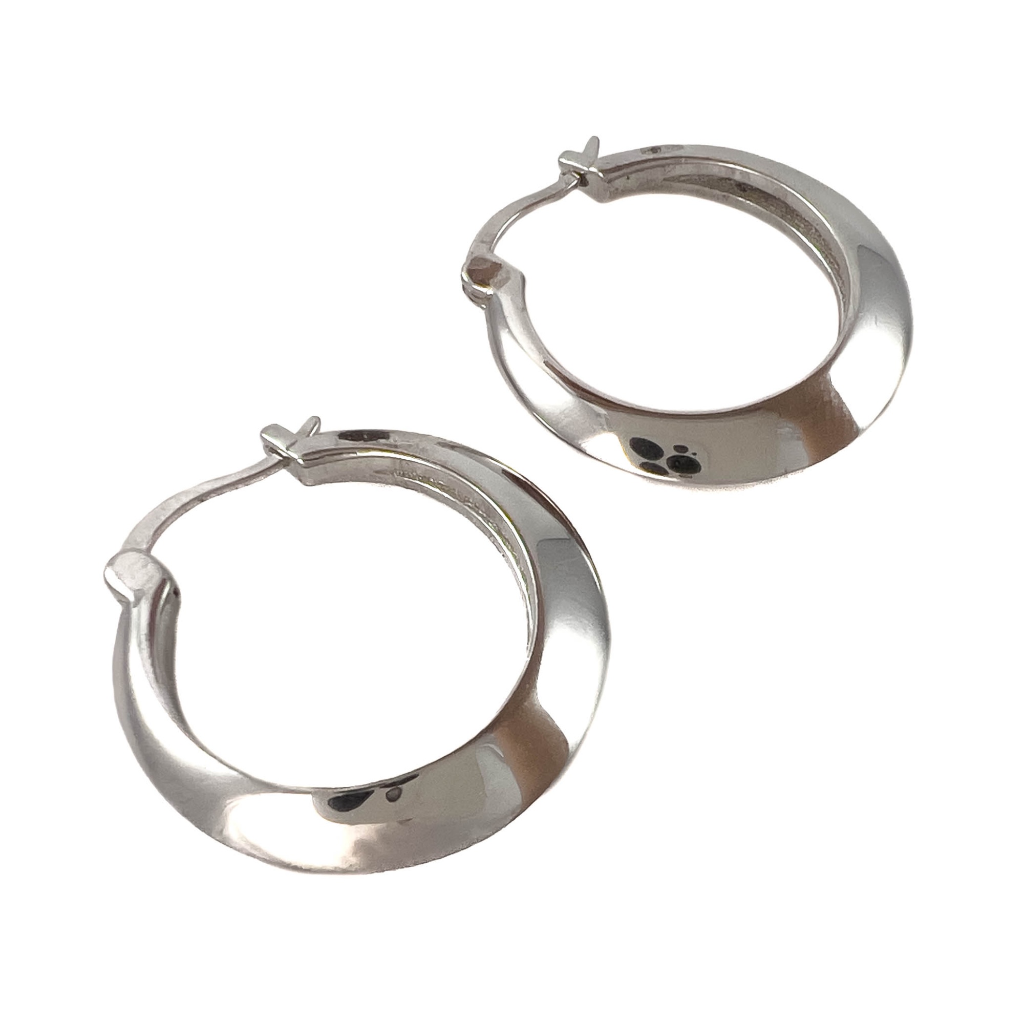 Серьги конго из серебра