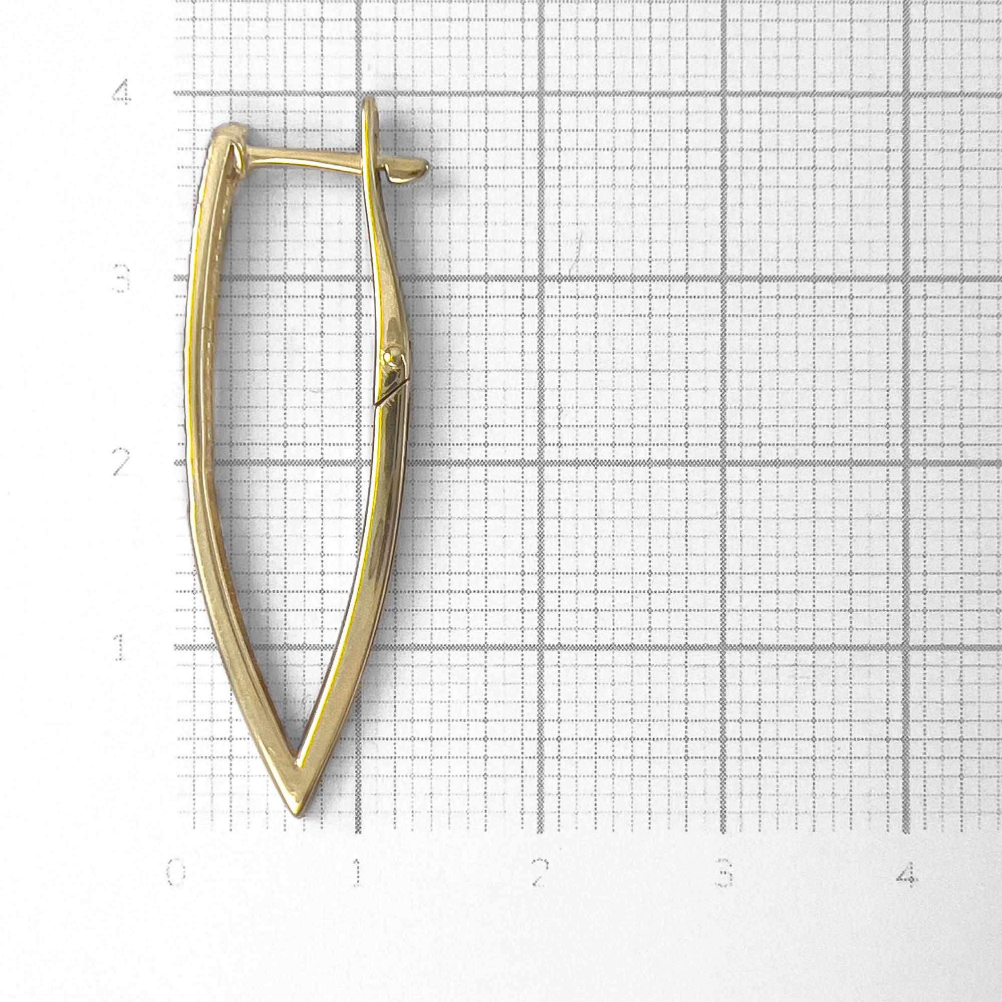 Серьги из желтого золота с цирконием